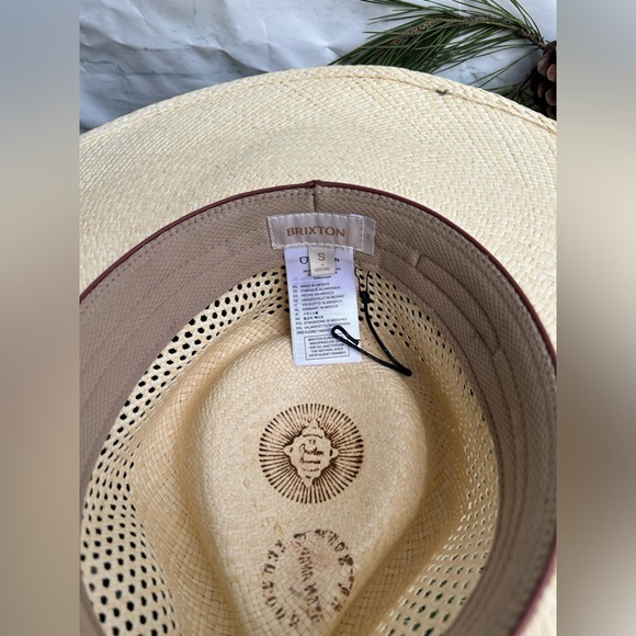 BRIXTON
JO PANAMA STRAW
RANCHER HAT Color: Catalina Sand size S like new - Picture 16 of 16
